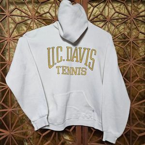 Vintage Russell Made In USA U.C.Davis Tennis Hoodie XL